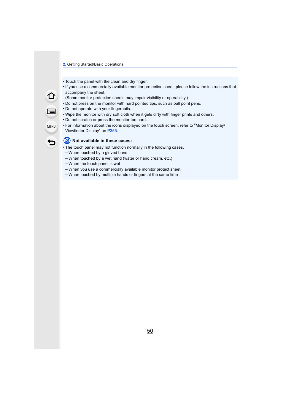 Panasonic DMC-GH4KBODY User Manual | Page 50 / 420