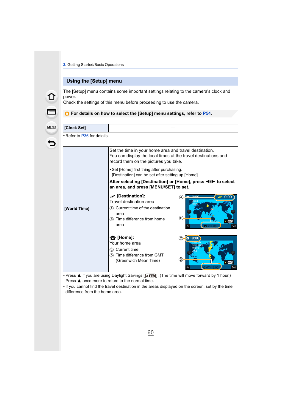 Using the [setup] menu | Panasonic DMC-GH4KBODY User Manual | Page 60 / 420