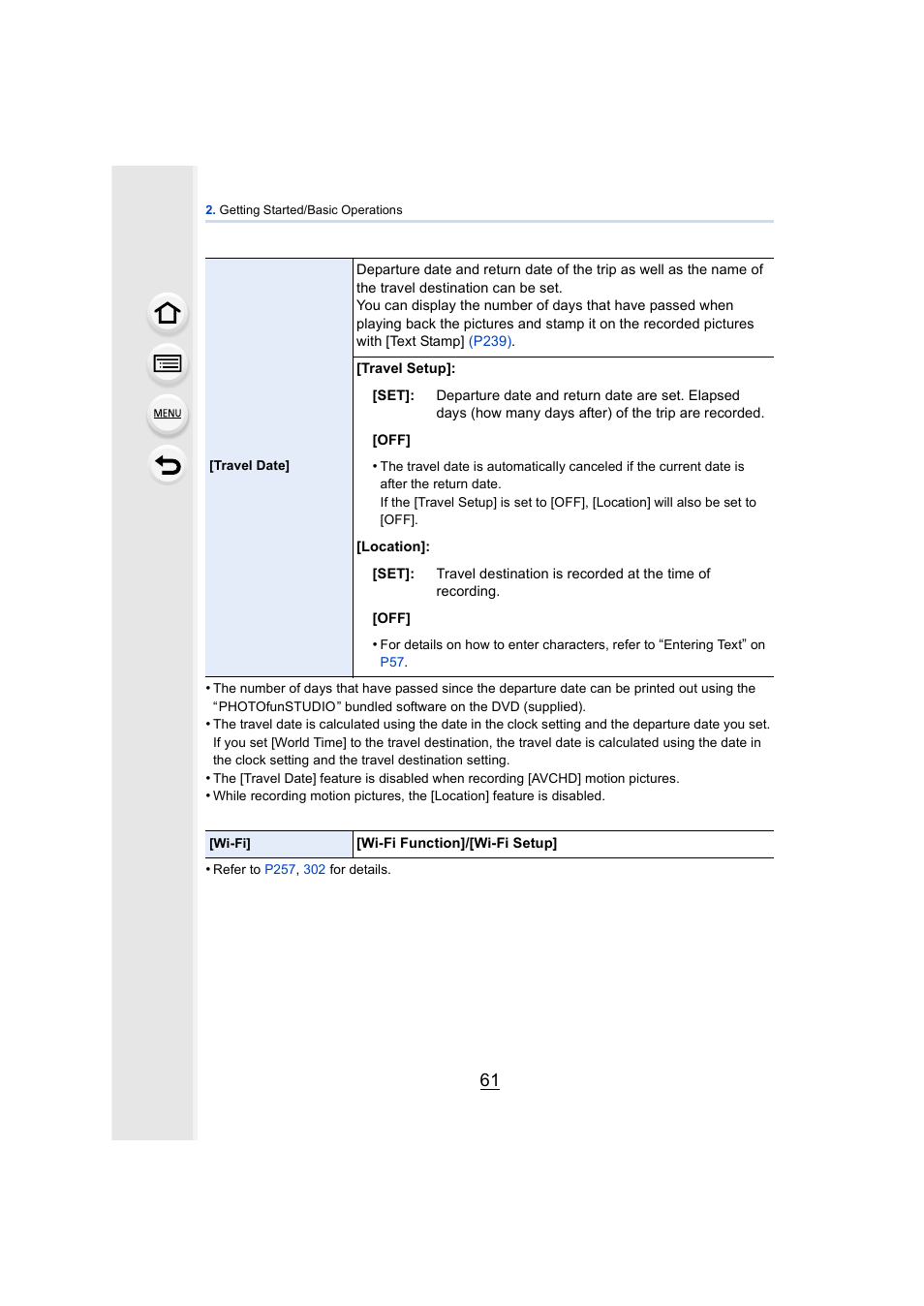 Panasonic DMC-GH4KBODY User Manual | Page 61 / 420