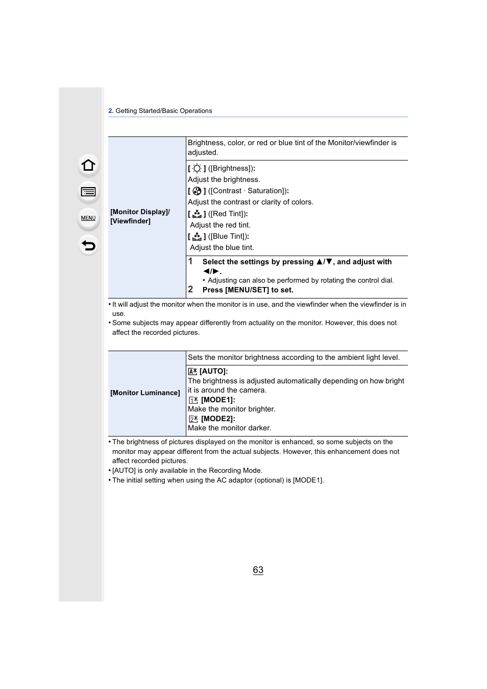 Panasonic DMC-GH4KBODY User Manual | Page 63 / 420