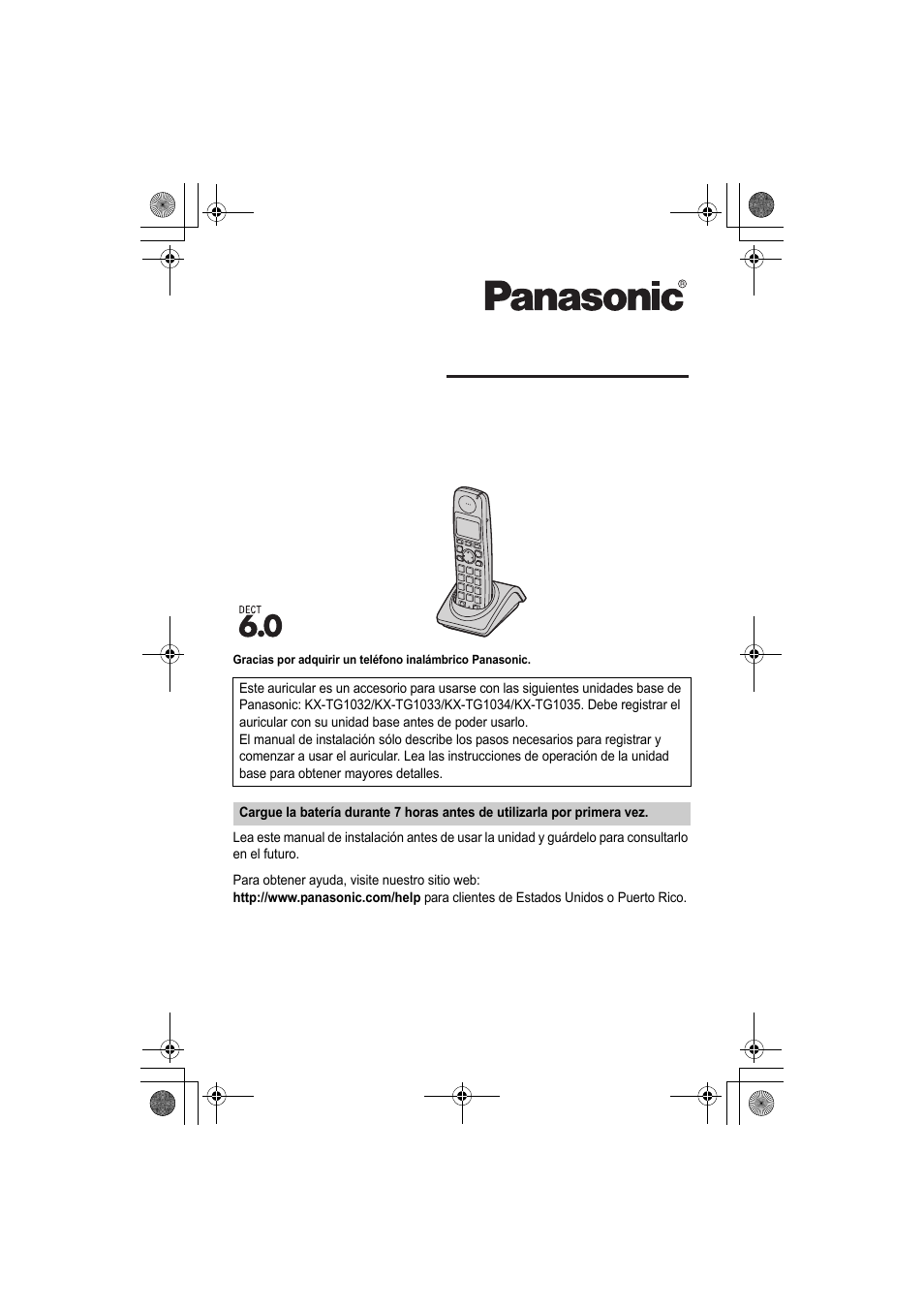 Kx-tga101, Manual de instalación | Panasonic KX-TGA101S User Manual | Page 12 / 16