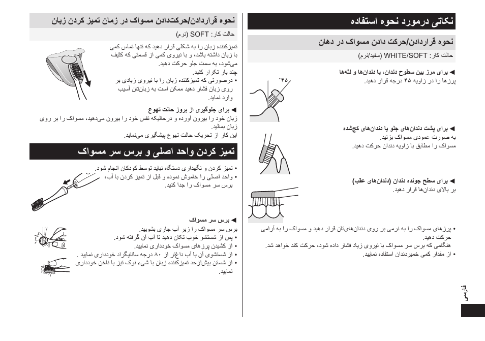 هدافتساهوحندرومردیتاکن, کاوسمرسسربویلصادحاوندرکزيمت, ناهدردکاوسمندادتکرح/ندادرارقهوحن | Panasonic EW-DL82-W User Manual | Page 55 / 64