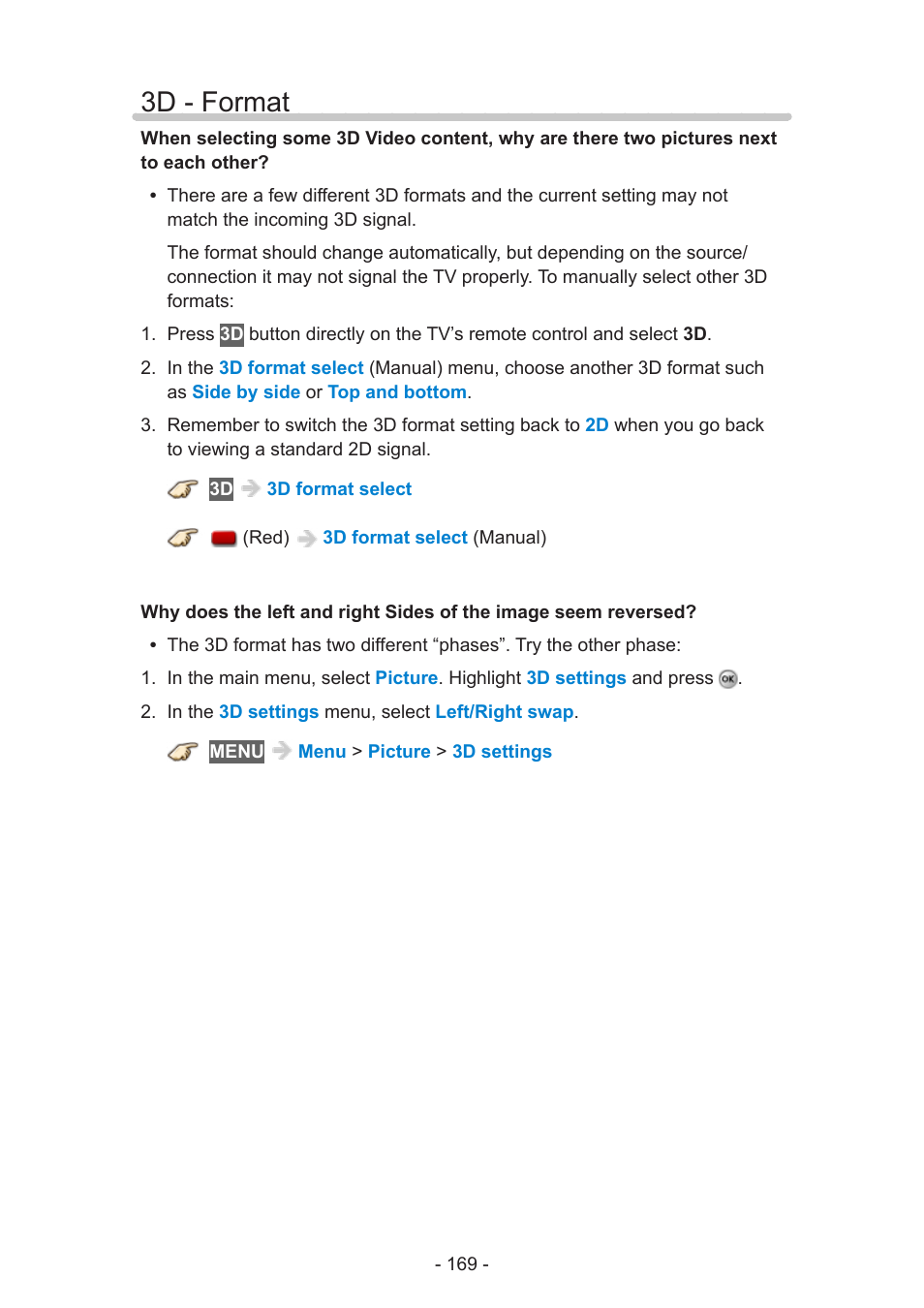 3d - format | Panasonic TC-50AS650UE User Manual | Page 169 / 183
