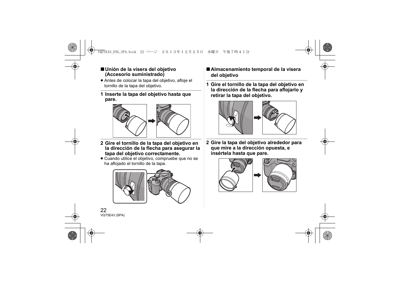 Panasonic H-NS043 User Manual | Page 22 / 26