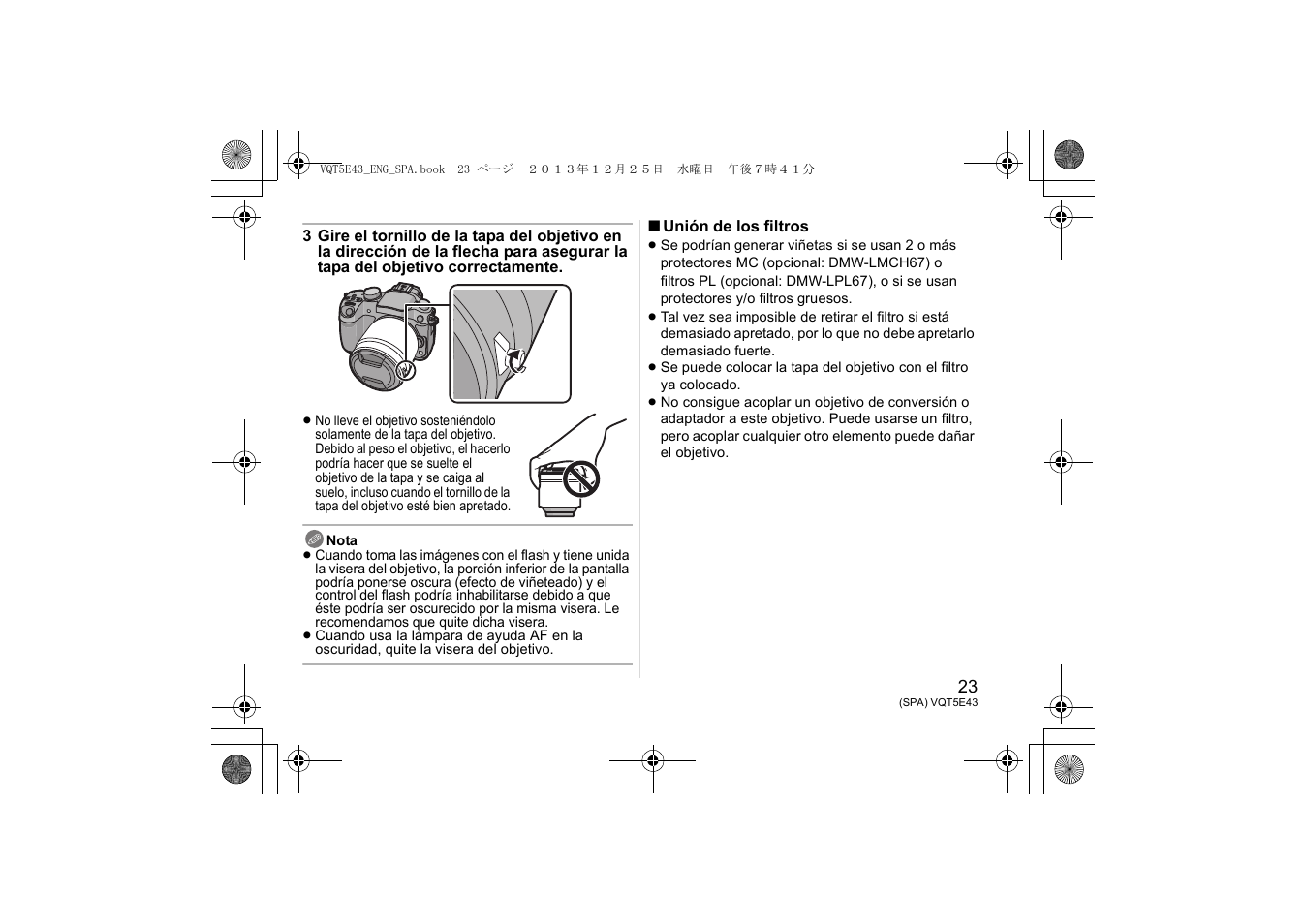 Panasonic H-NS043 User Manual | Page 23 / 26