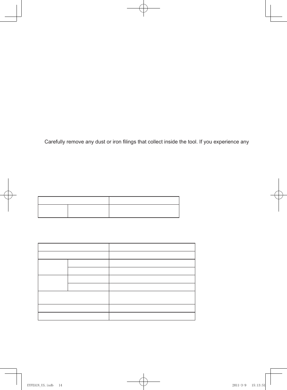 Vii. maintenance, Viii. accessories, Ix. appendix | X. specifications, Maximum recommended capacities, Main unit | Panasonic EYFEA1N2S User Manual | Page 14 / 46