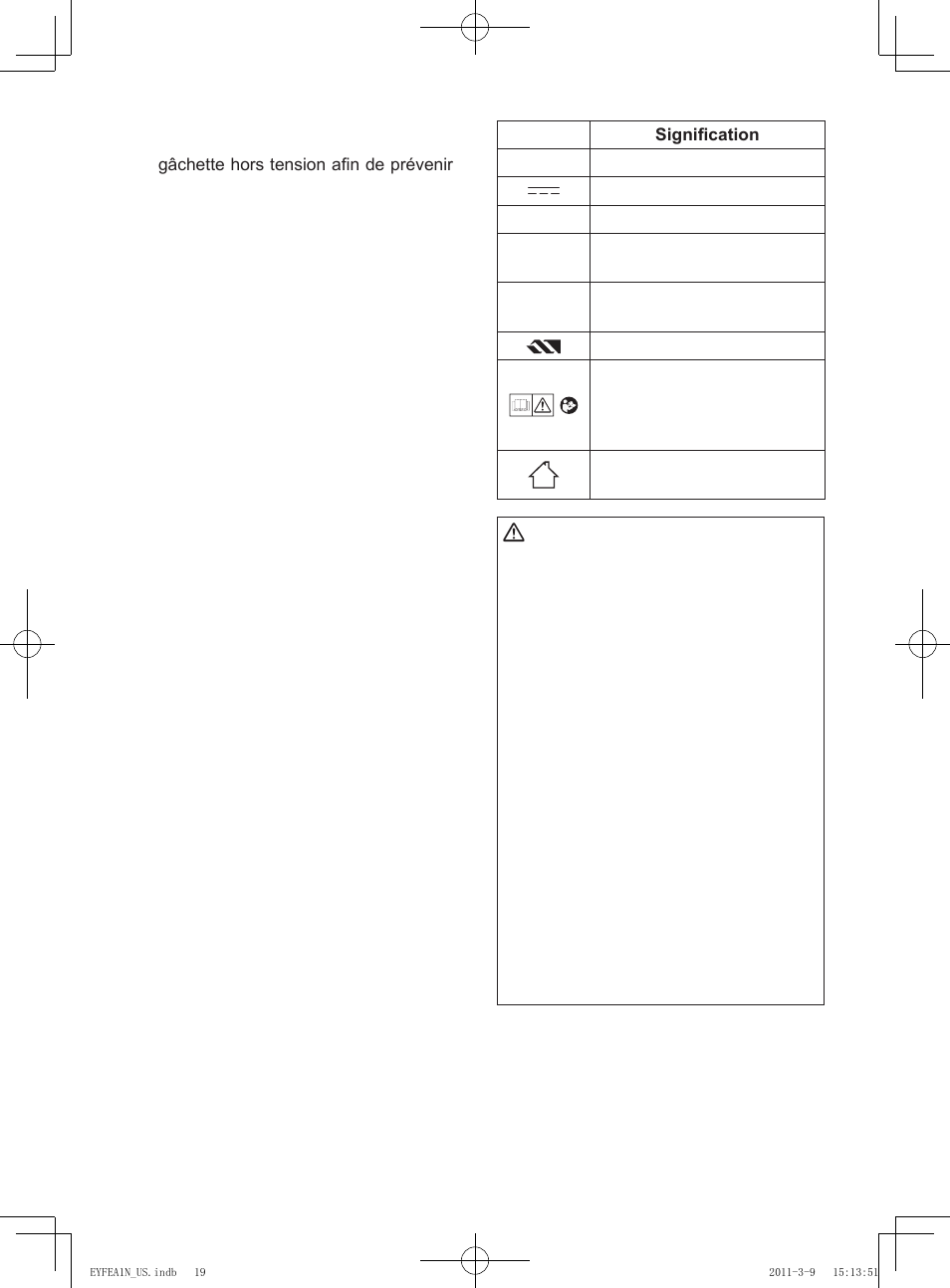 Panasonic EYFEA1N2S User Manual | Page 19 / 46