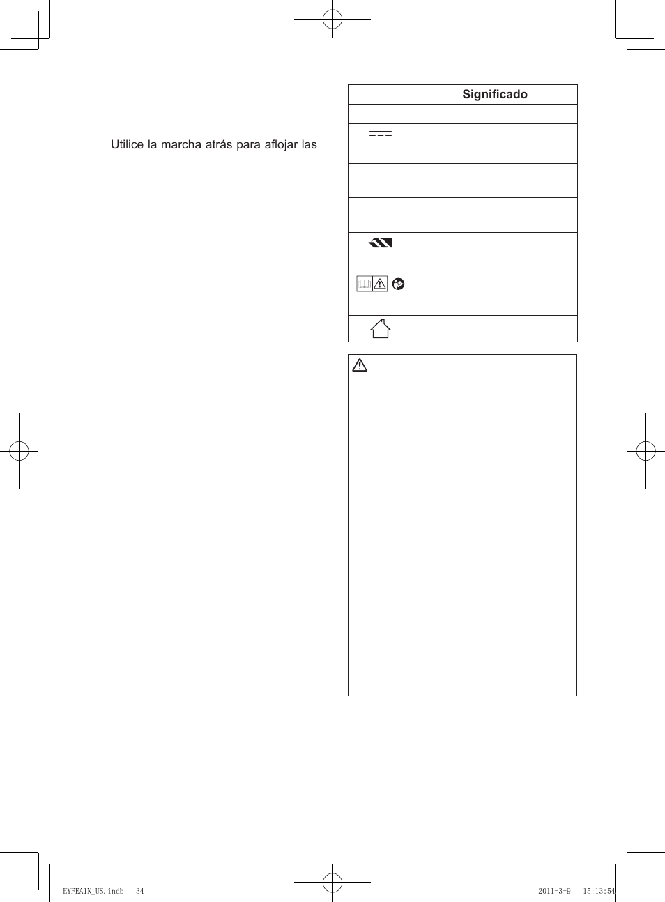 Panasonic EYFEA1N2S User Manual | Page 34 / 46