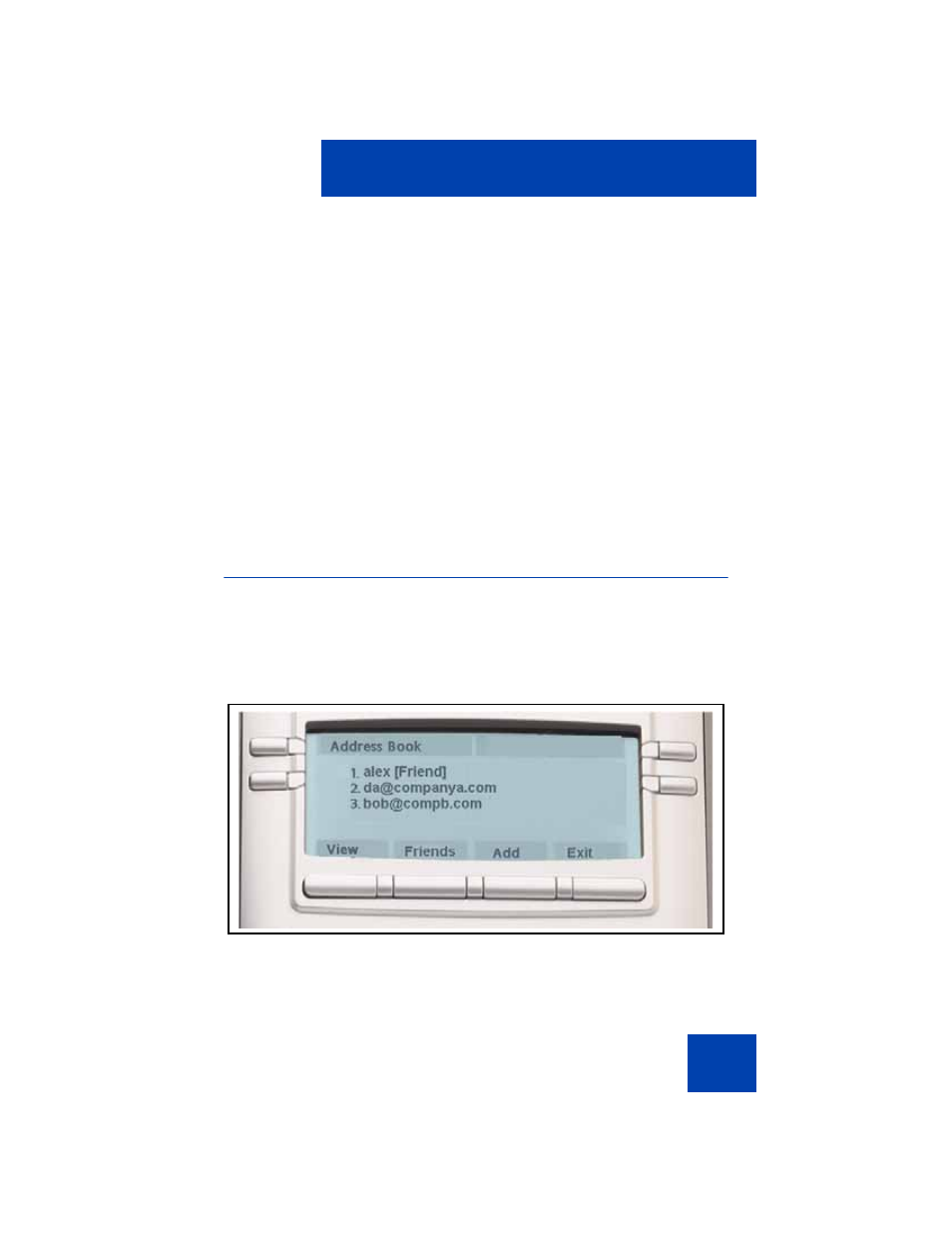 The address book, Viewing the address book | Avaya NN43112-101 User Manual | Page 145 / 400