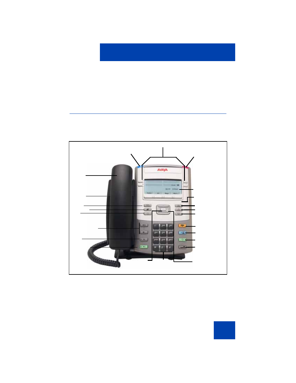Avaya 1120e ip deskphone controls | Avaya NN43112-101 User Manual | Page 17 / 400