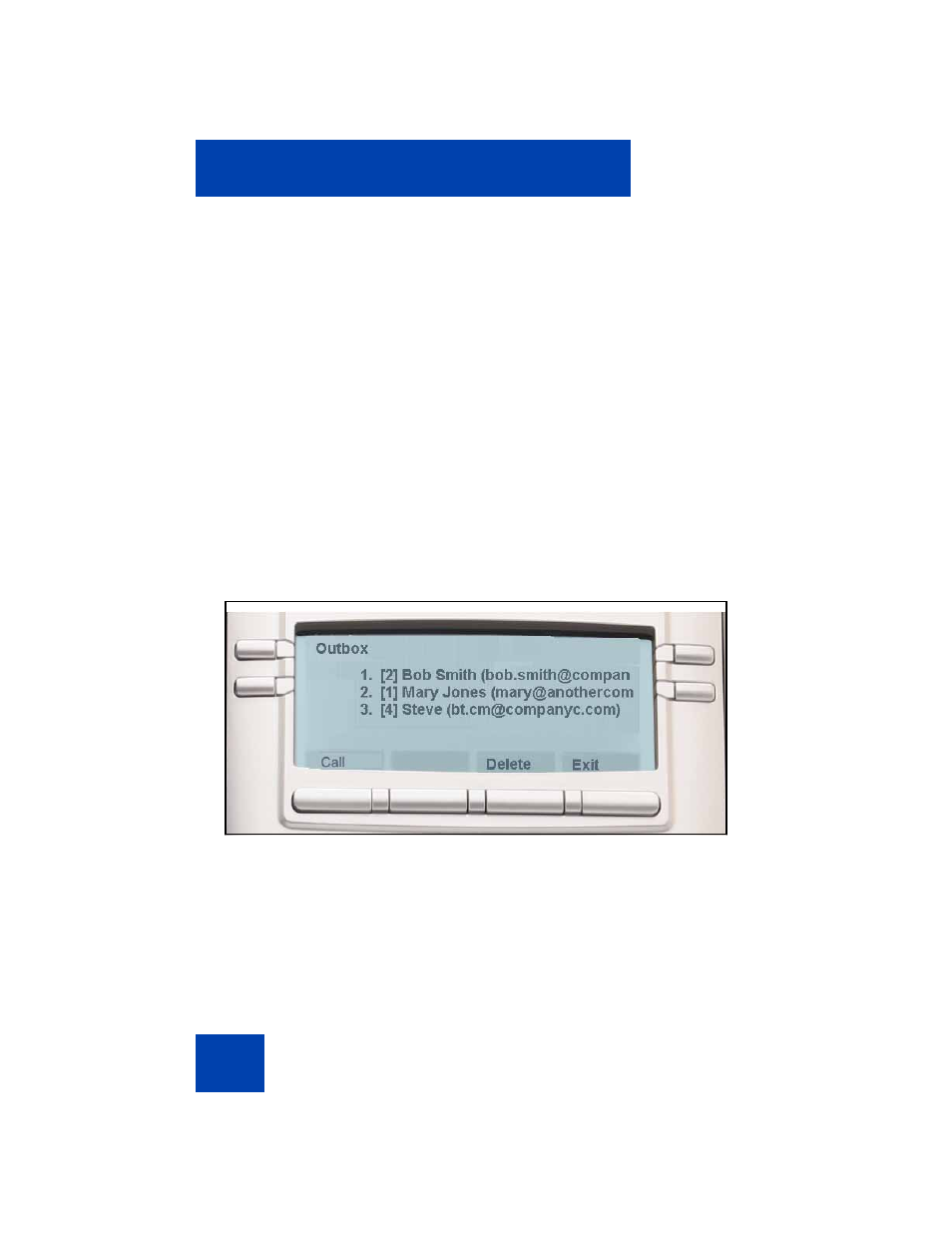 Call outbox | Avaya NN43112-101 User Manual | Page 174 / 400