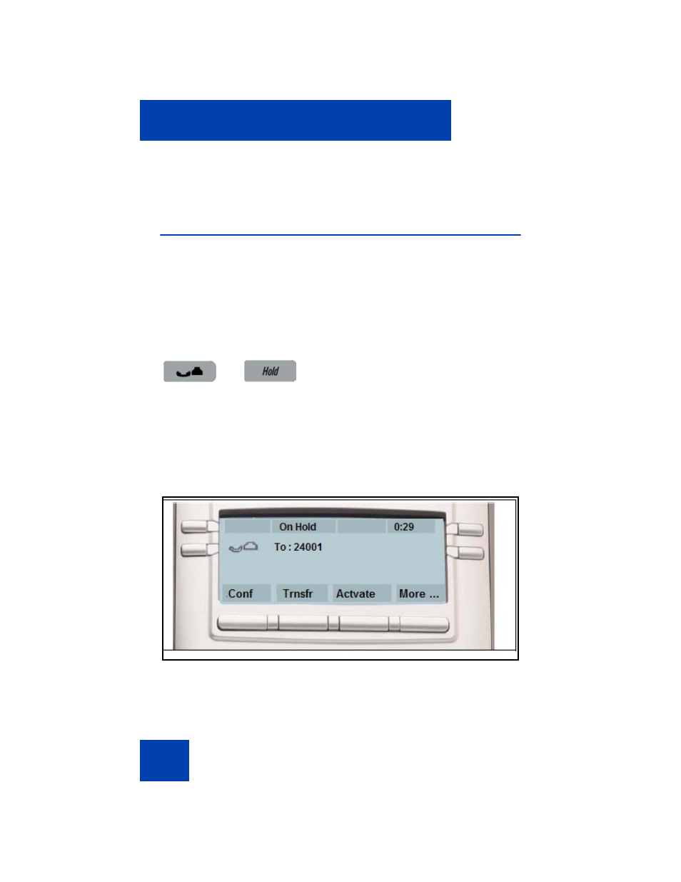 Placing a call on hold | Avaya NN43112-101 User Manual | Page 194 / 400