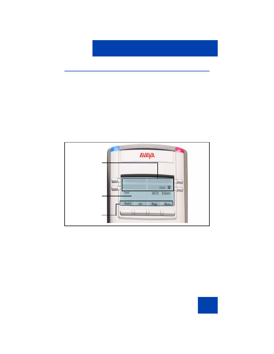 Avaya 1120e ip deskphone display | Avaya NN43112-101 User Manual | Page 23 / 400