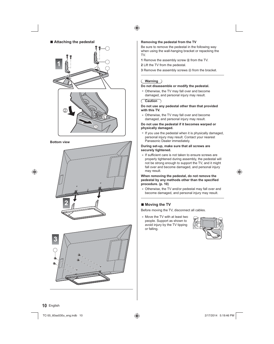 Panasonic TC-60AS530U User Manual | Page 10 / 24