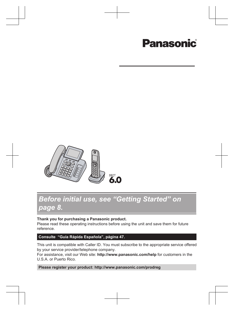 Panasonic KX-TG6672B User Manual | 56 pages