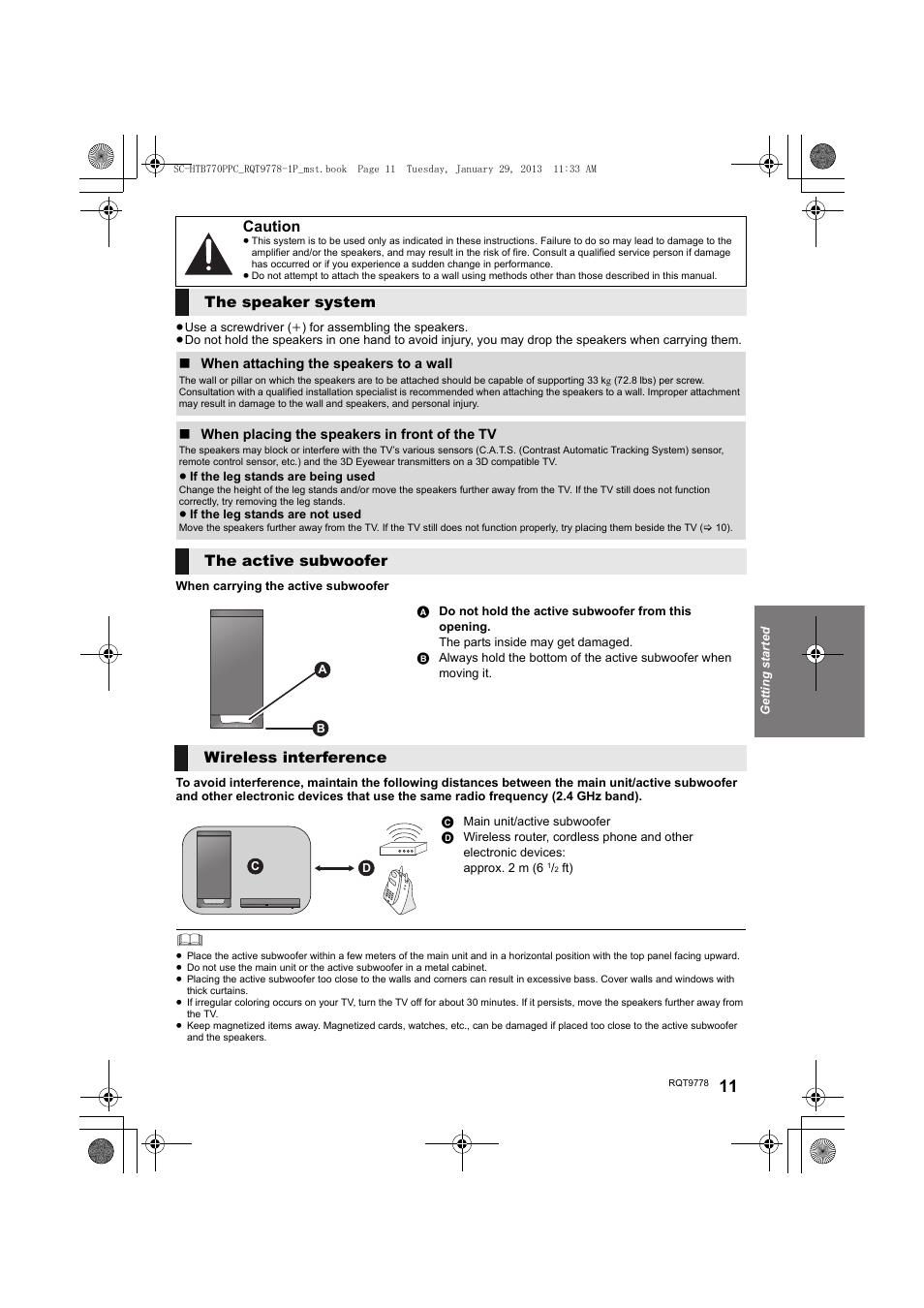 Panasonic SC-HTB770S User Manual | Page 11 / 44