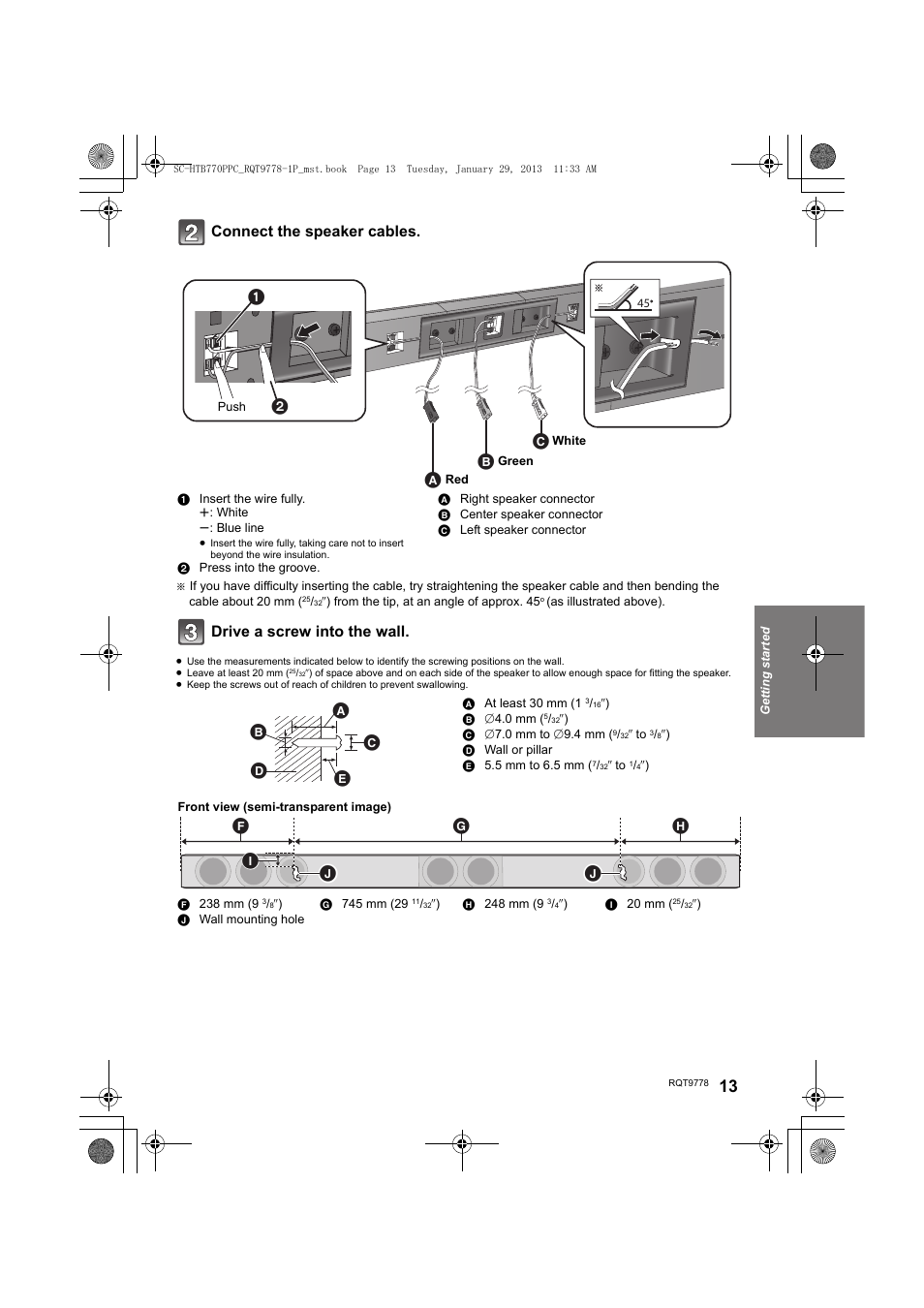 Panasonic SC-HTB770S User Manual | Page 13 / 44