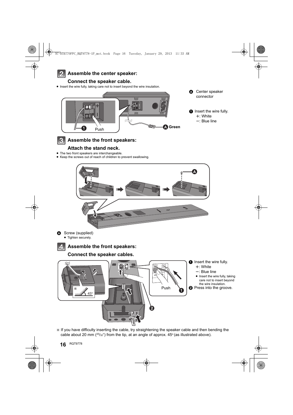 Panasonic SC-HTB770S User Manual | Page 16 / 44