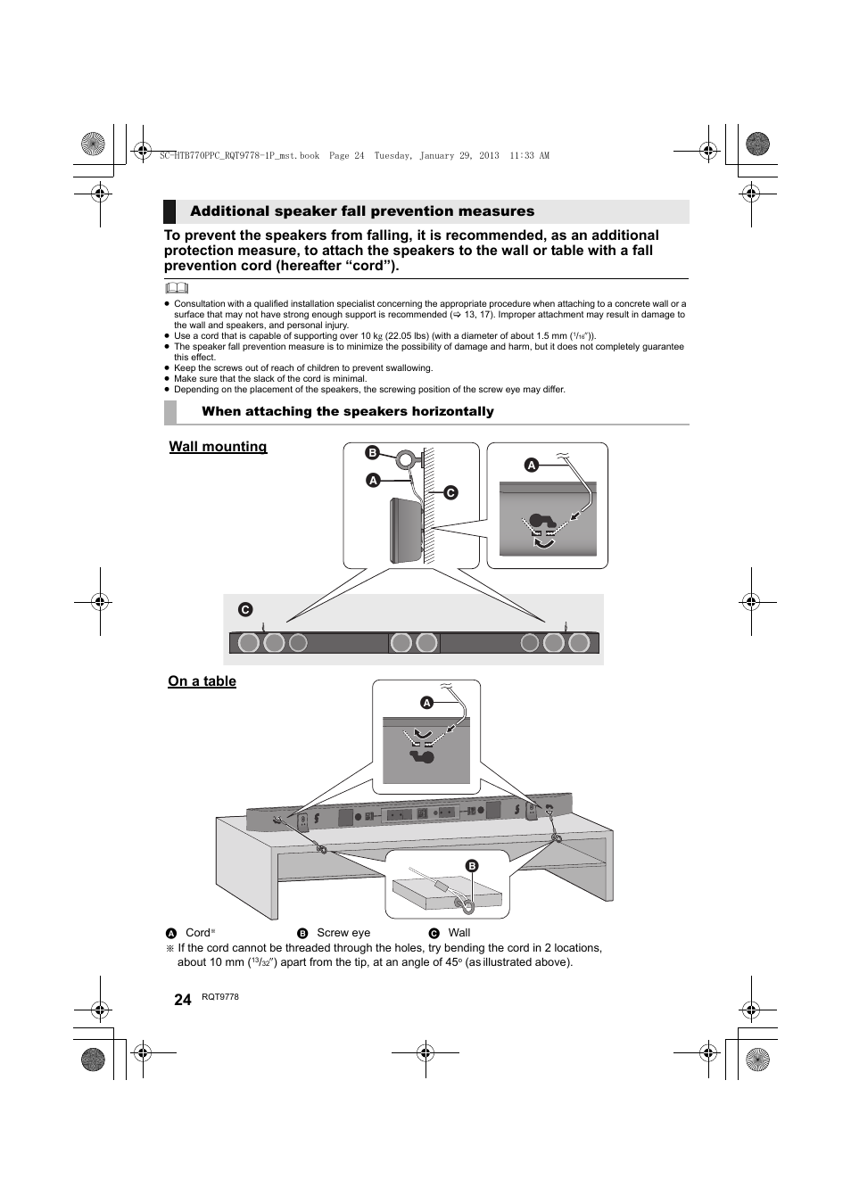 Panasonic SC-HTB770S User Manual | Page 24 / 44