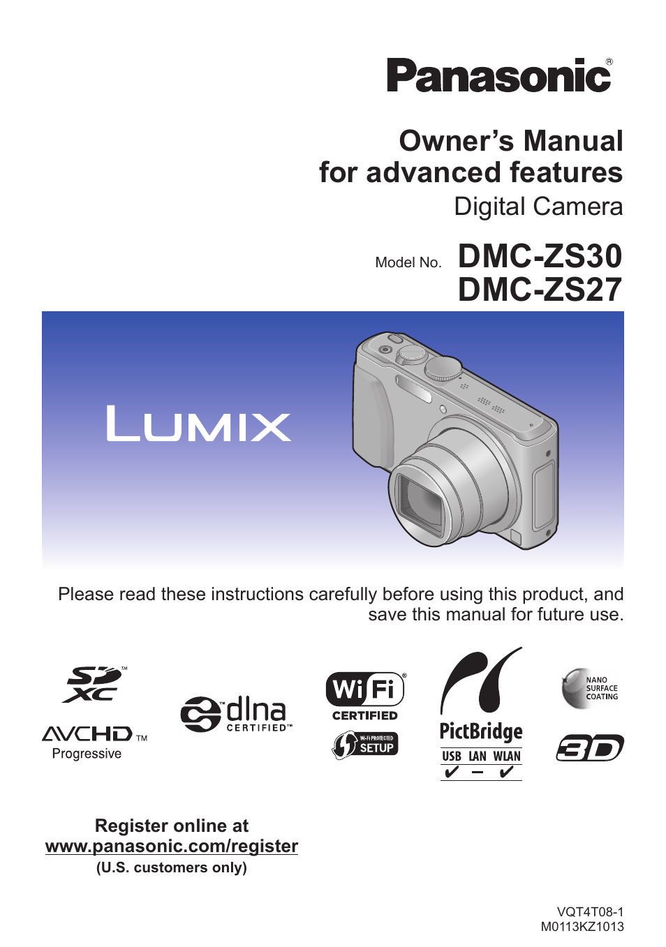 Panasonic DMC-ZS30K User Manual | 314 pages