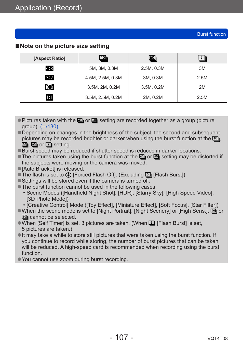 Application (record) | Panasonic DMC-ZS30K User Manual | Page 107 / 314