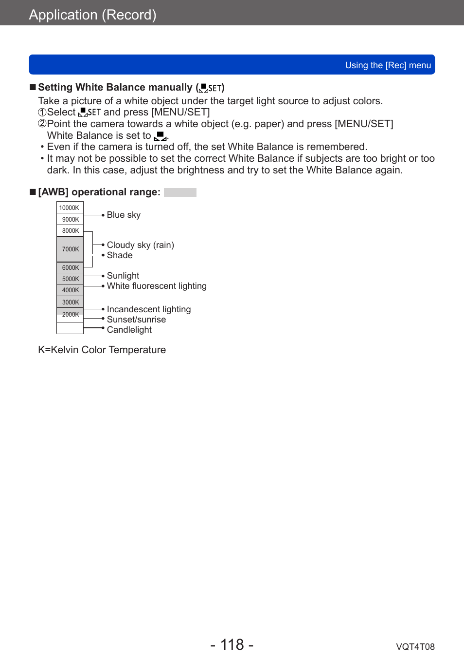 Application (record) | Panasonic DMC-ZS30K User Manual | Page 118 / 314