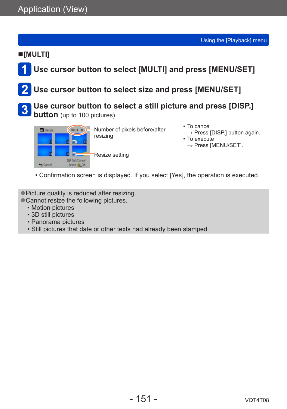 Application (view) | Panasonic DMC-ZS30K User Manual | Page 151 / 314