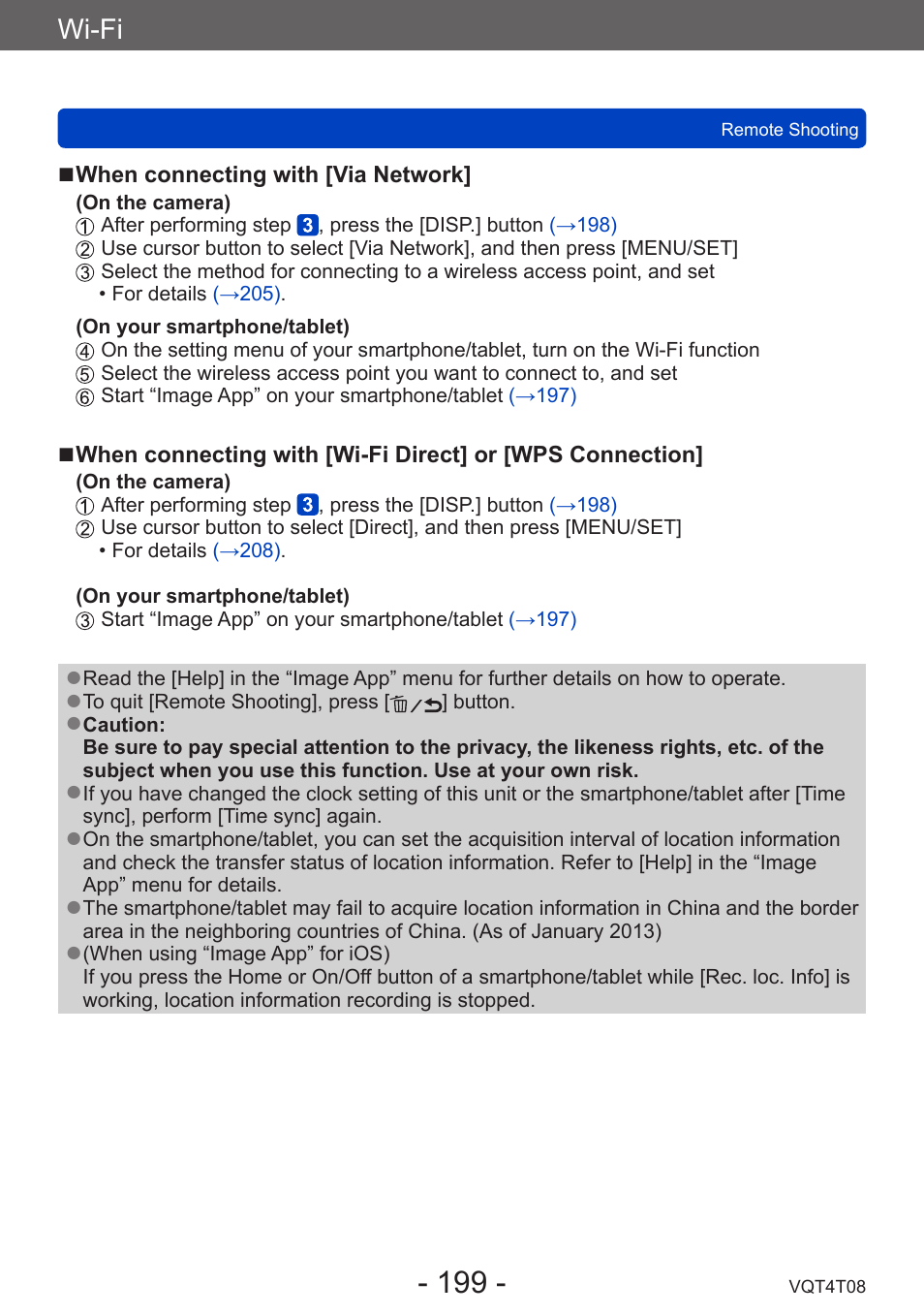 Wi-fi | Panasonic DMC-ZS30K User Manual | Page 199 / 314