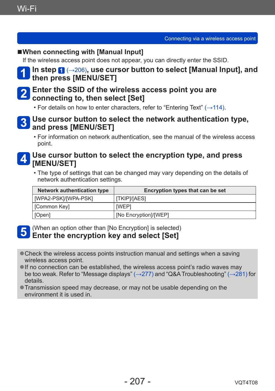 Wi-fi | Panasonic DMC-ZS30K User Manual | Page 207 / 314