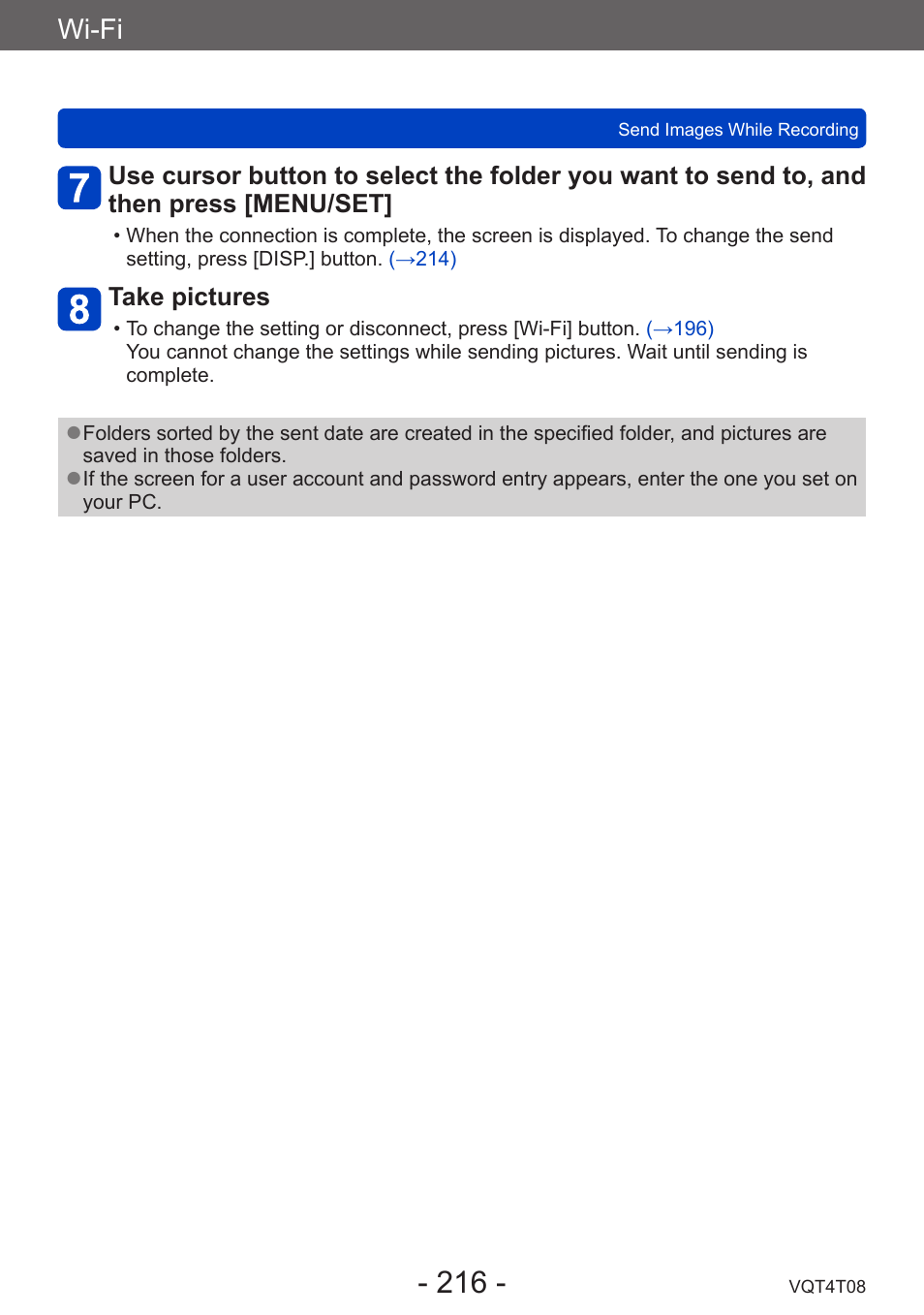 Wi-fi | Panasonic DMC-ZS30K User Manual | Page 216 / 314