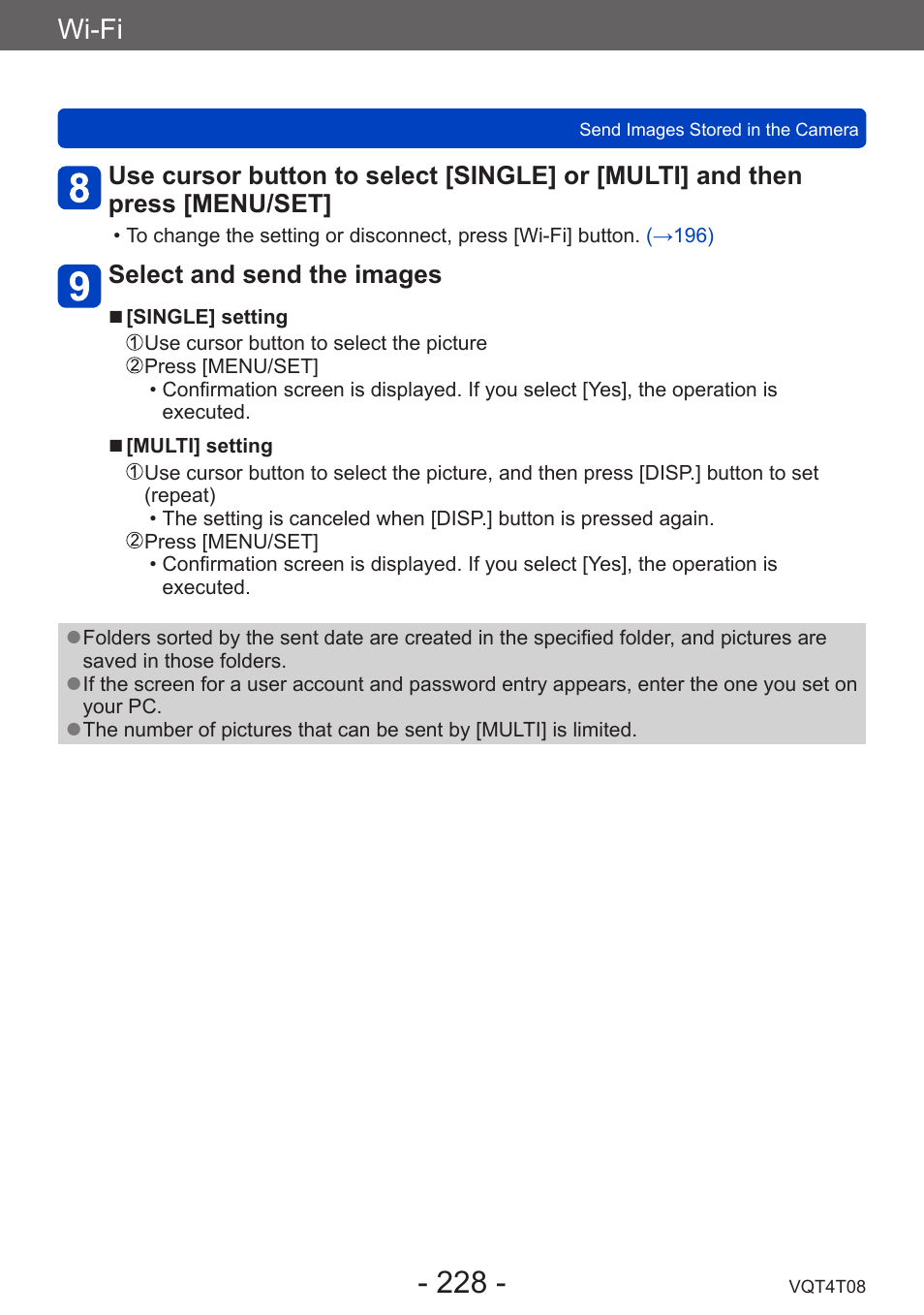 Wi-fi | Panasonic DMC-ZS30K User Manual | Page 228 / 314