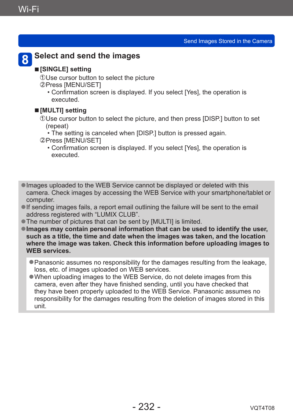 Wi-fi | Panasonic DMC-ZS30K User Manual | Page 232 / 314