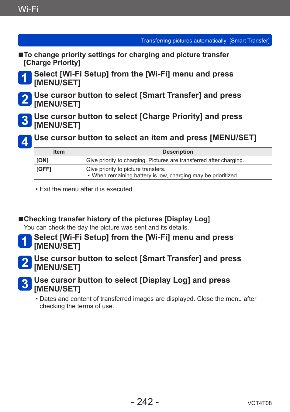 Wi-fi | Panasonic DMC-ZS30K User Manual | Page 242 / 314