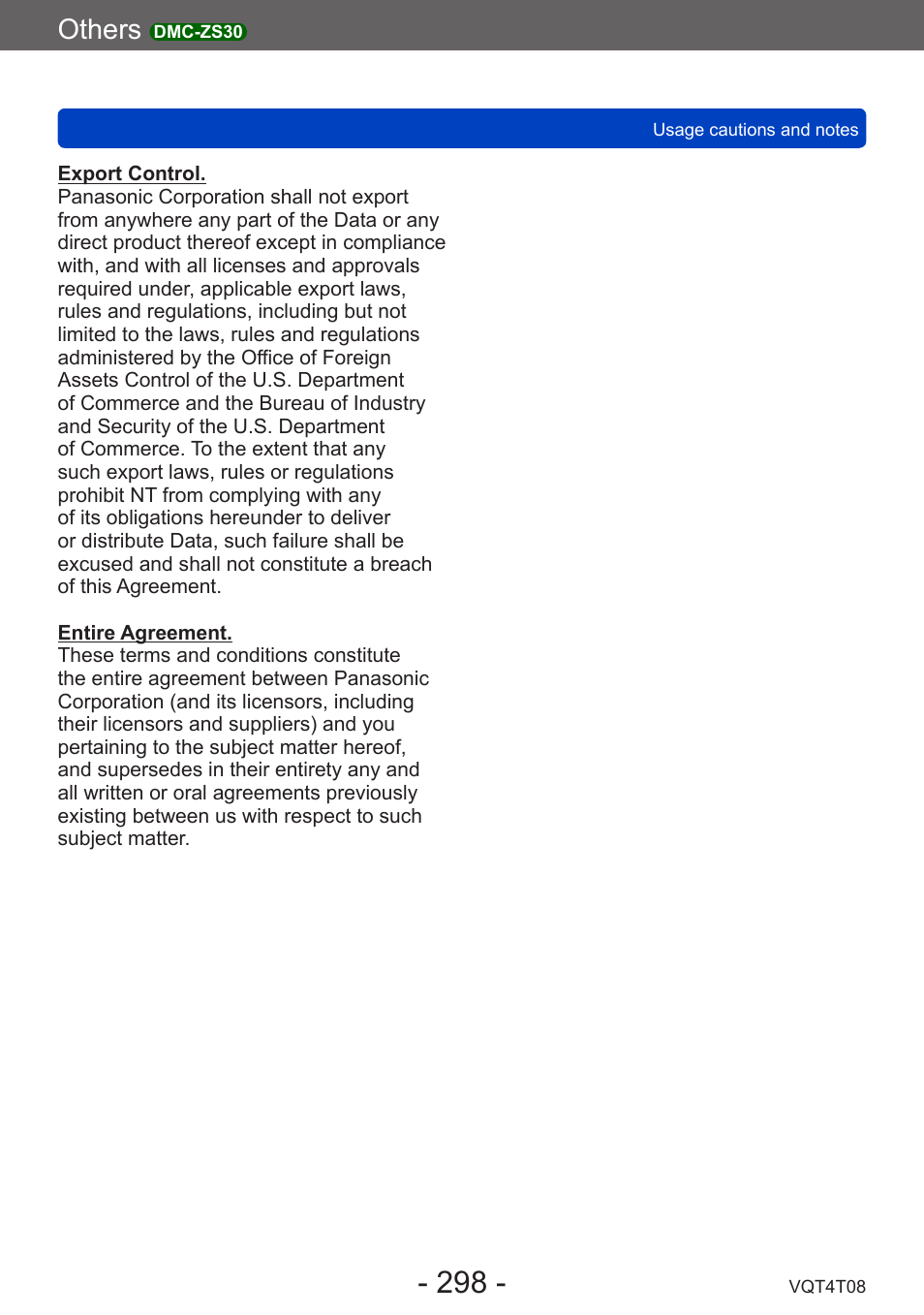 Others | Panasonic DMC-ZS30K User Manual | Page 298 / 314