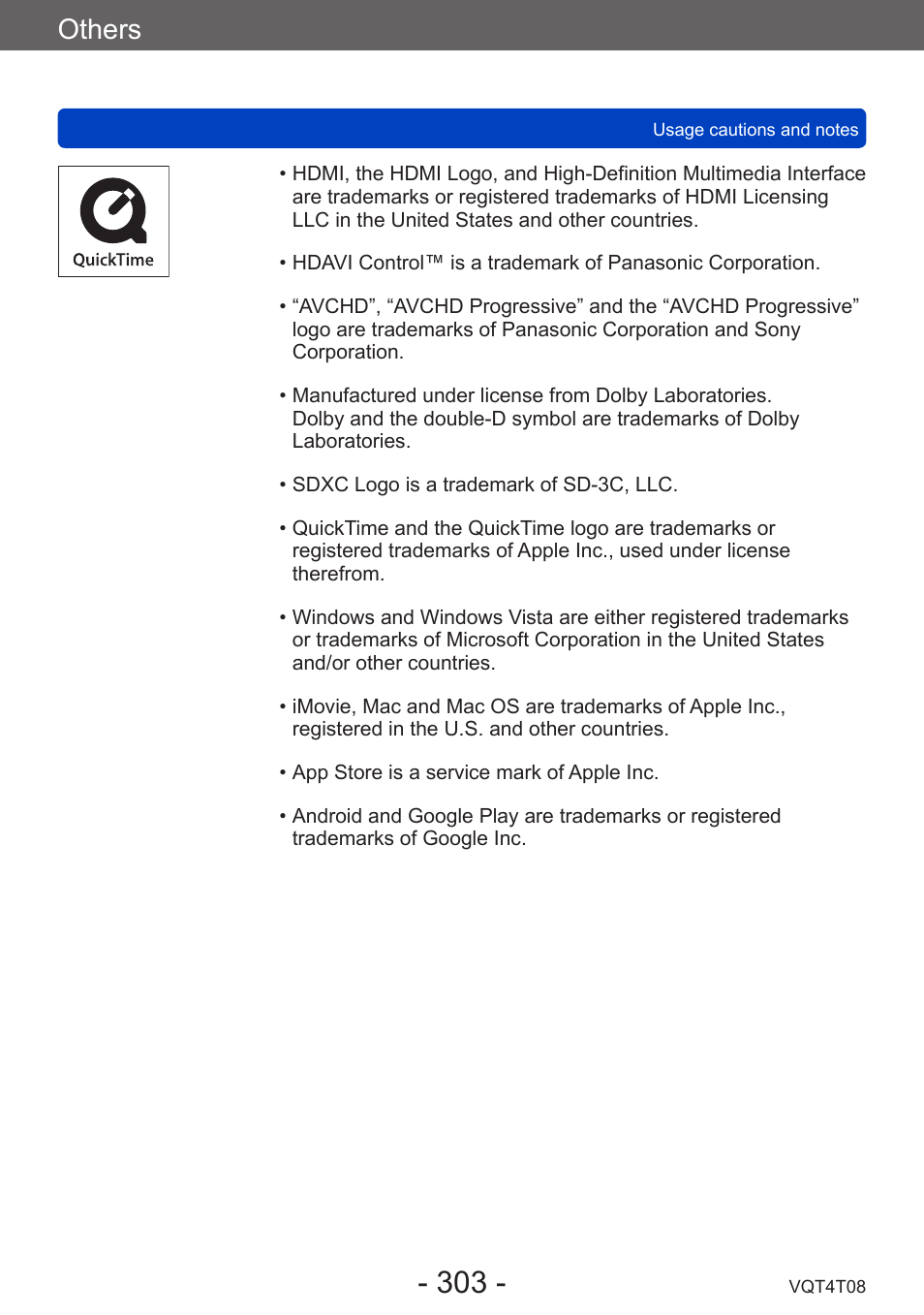 Others | Panasonic DMC-ZS30K User Manual | Page 303 / 314