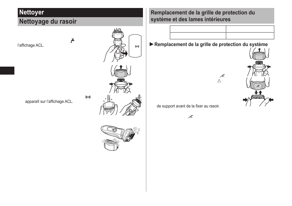 Nettoyer nettoyage du rasoir | Panasonic ES-LT41-K User Manual | Page 14 / 32
