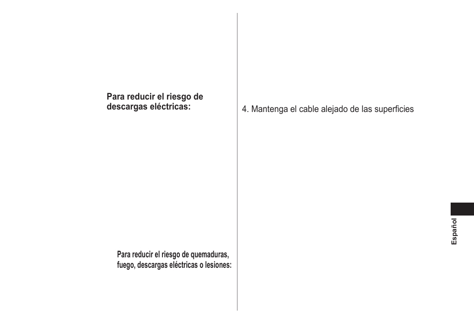 Instruccionesimportantesdeseguridad, Peligro, Advertencia | Guardeestasinstrucciones | Panasonic ES-LT41-K User Manual | Page 17 / 32