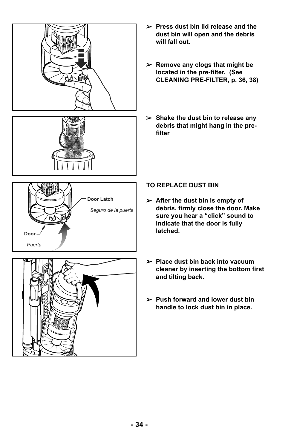 Panasonic MC-UL425 User Manual | Page 34 / 64