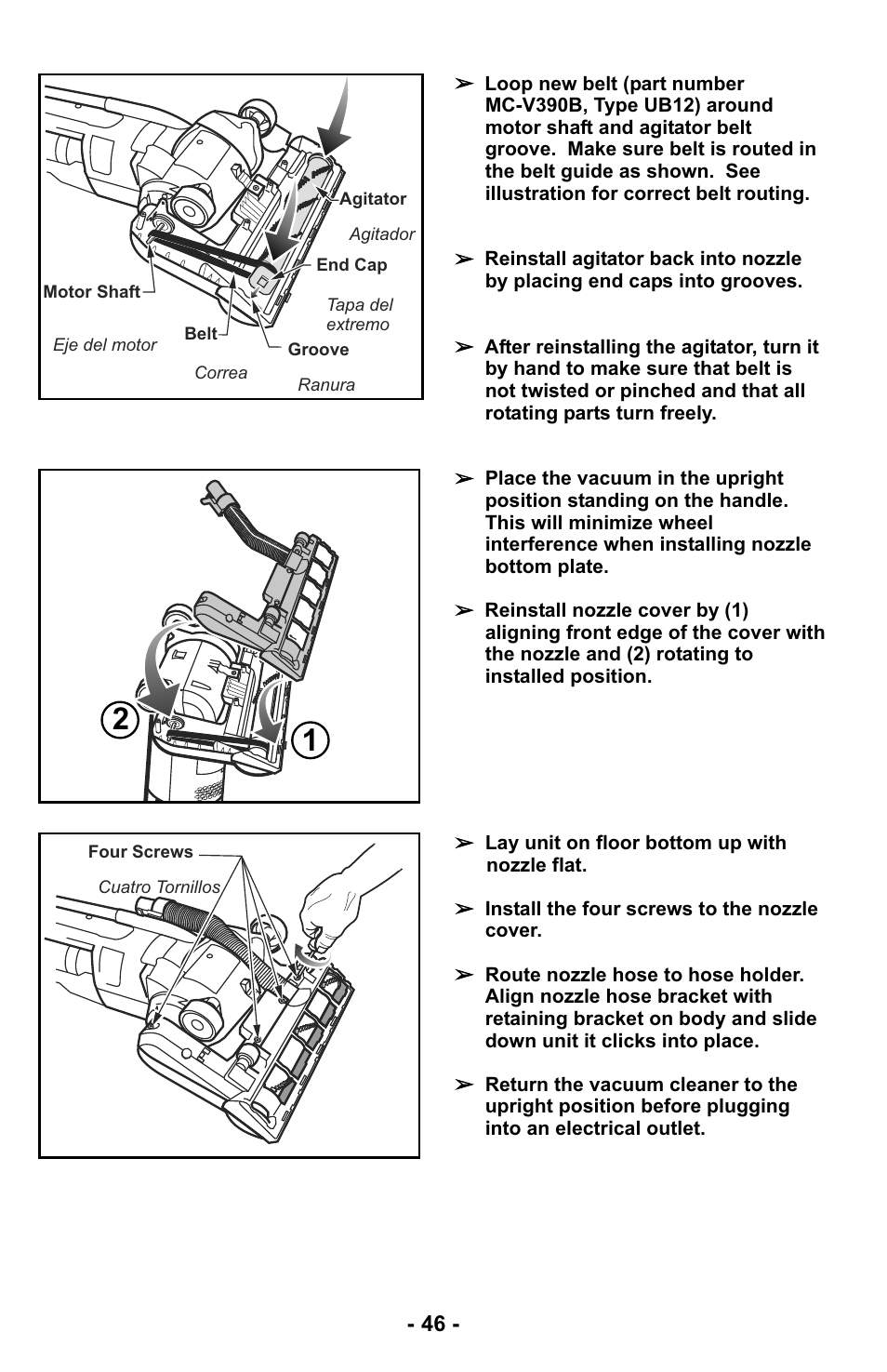 Panasonic MC-UL425 User Manual | Page 46 / 64