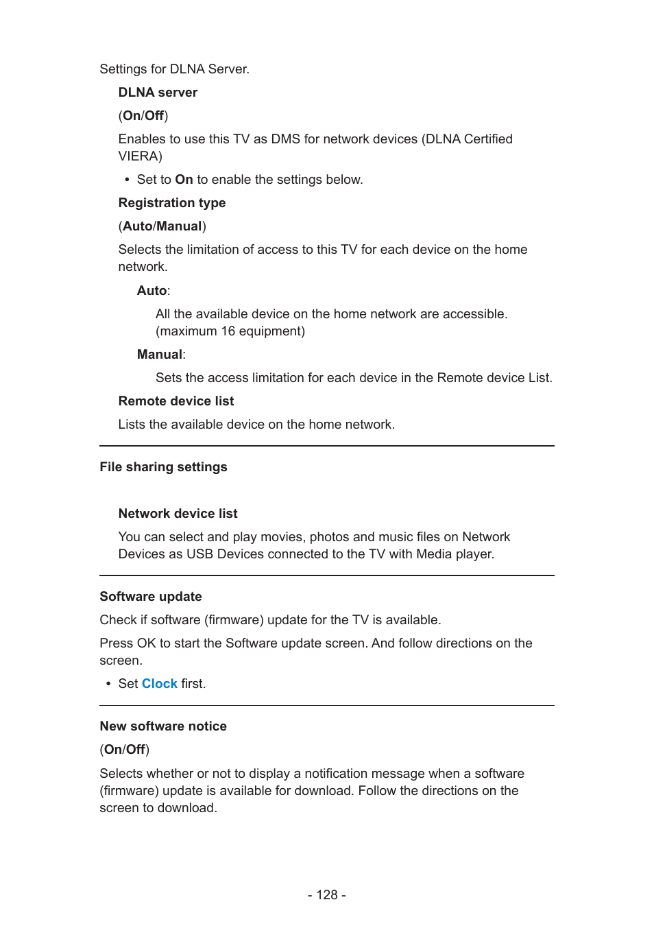 Panasonic TC-60AS640U User Manual | Page 128 / 171