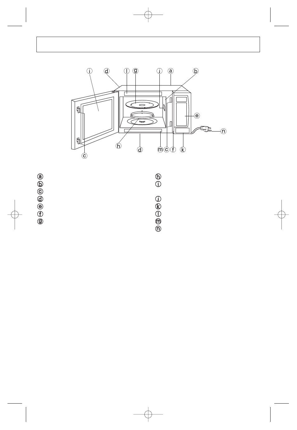 Oven components diagram | Panasonic NN-SN778S User Manual | Page 10 / 30