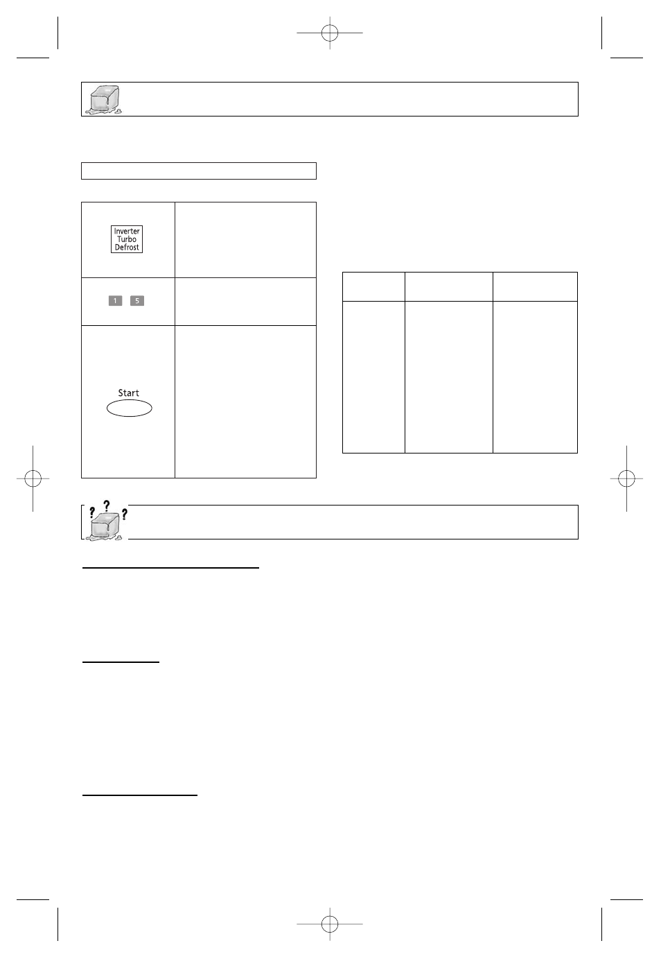 Inverter turbo defrost feature, Defrosting tips & techniques | Panasonic NN-SN778S User Manual | Page 16 / 30