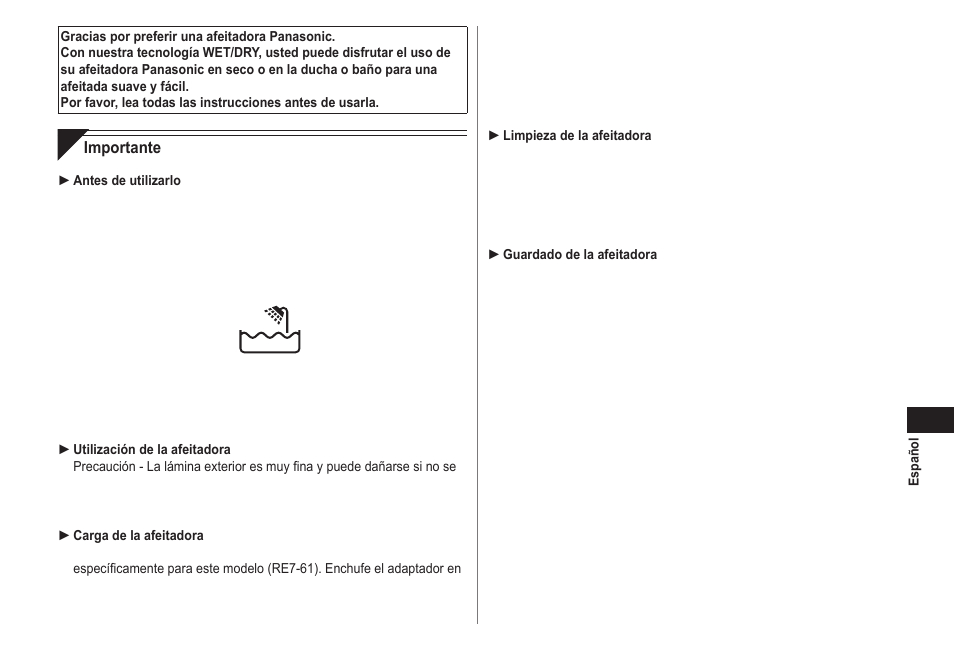 Panasonic ES-RW30-S User Manual | Page 13 / 24
