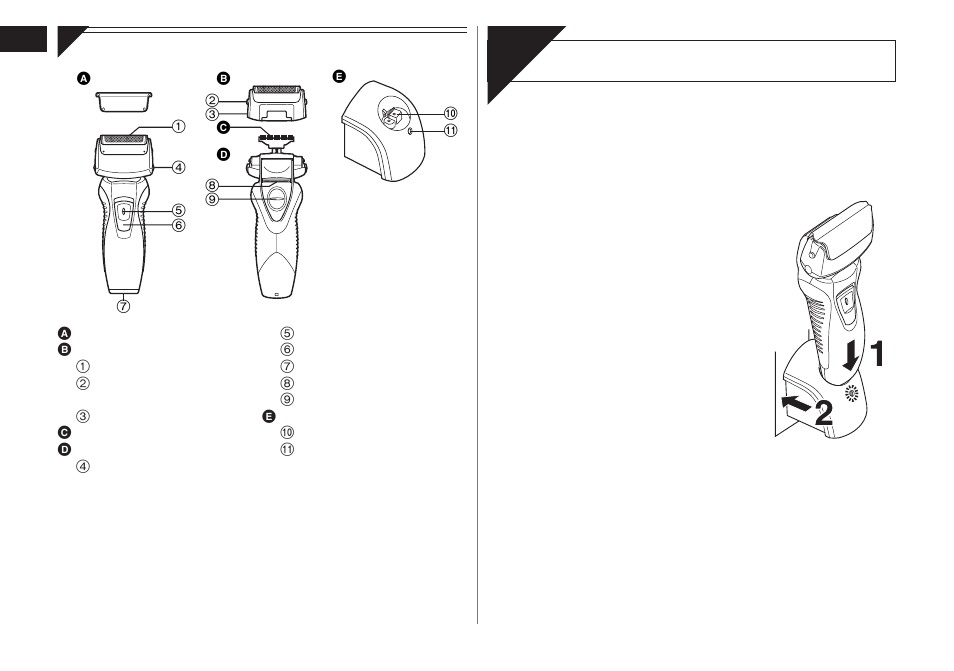 Char ge | Panasonic ES-RW30-S User Manual | Page 4 / 24