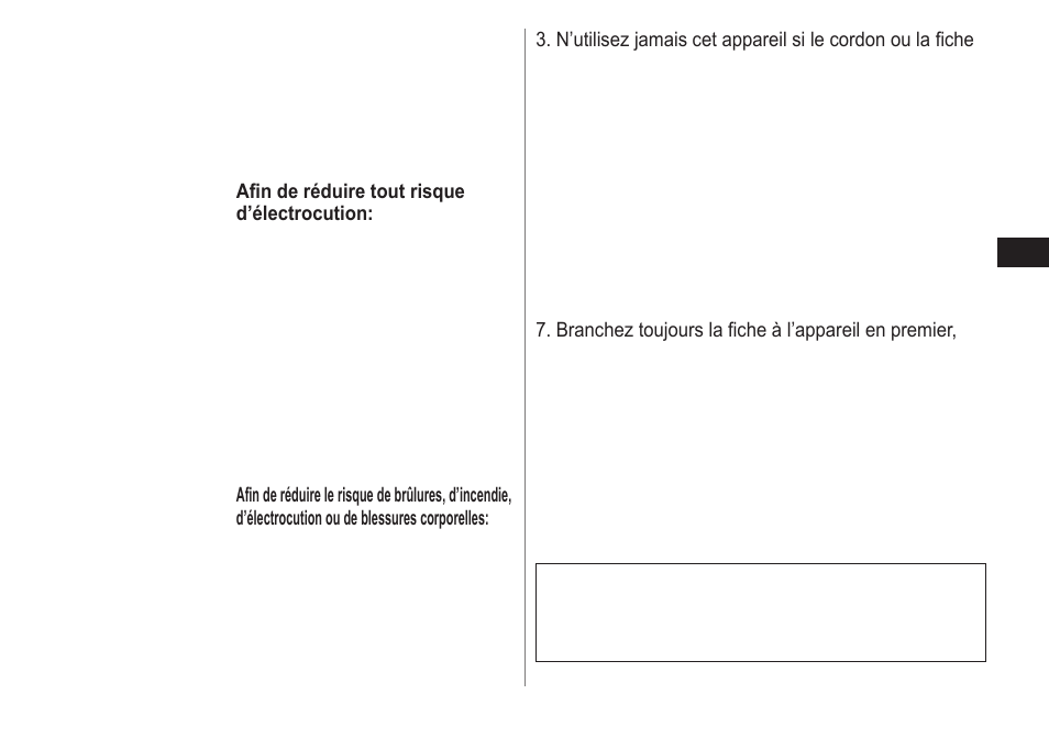 Français, Consignes de sécurité importantes, Danger | Mises en garde, Conservez les présentes instructions | Panasonic ES-RW30-S User Manual | Page 7 / 24
