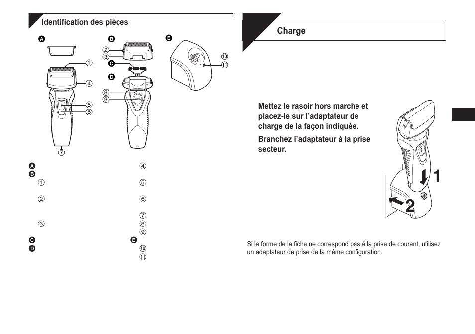 Chargement | Panasonic ES-RW30-S User Manual | Page 9 / 24