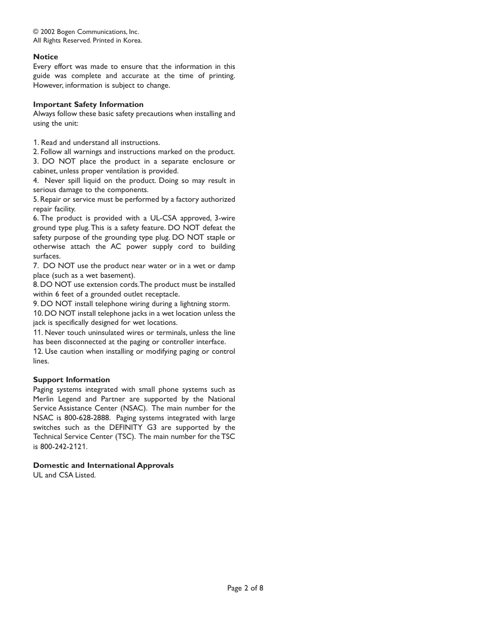 Avaya 10-Watt User Manual | Page 2 / 8
