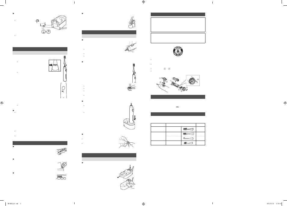 Panasonic EWDL80CRBW User Manual | Page 2 / 2