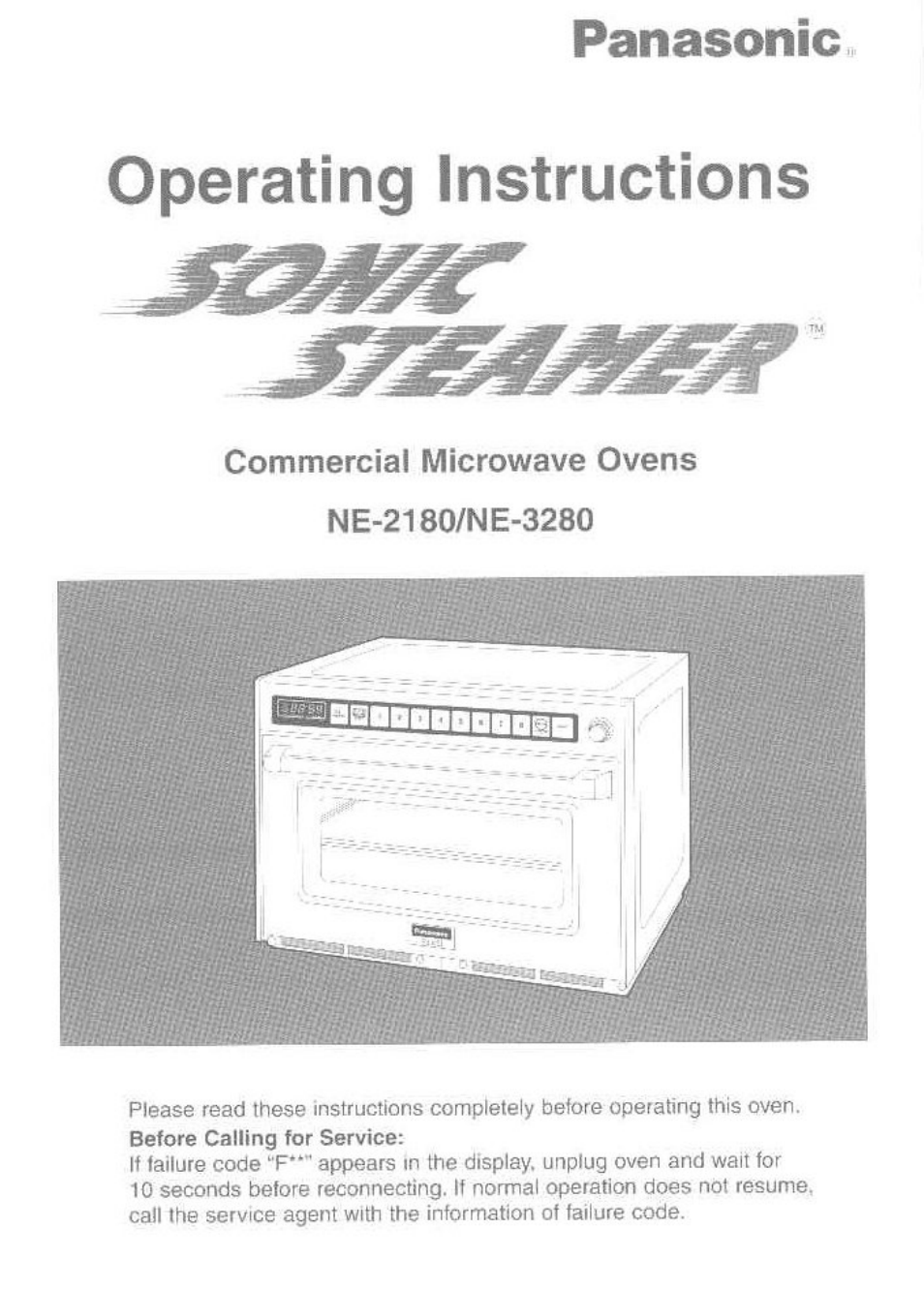 Panasonic NE-3280 User Manual | 16 pages