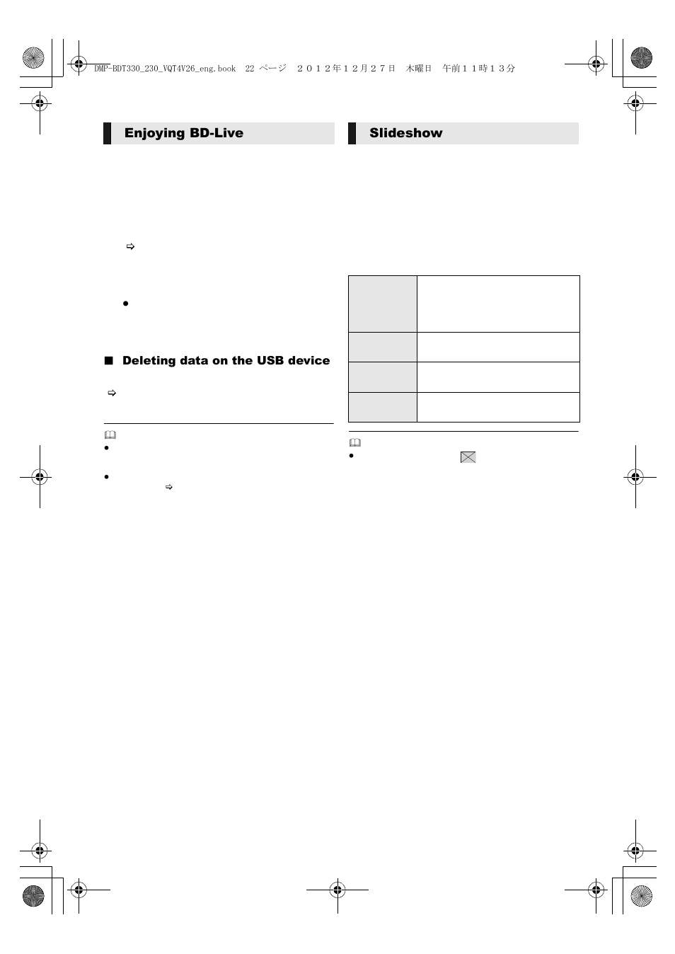 Panasonic DMP-BDT330 User Manual | Page 22 / 48